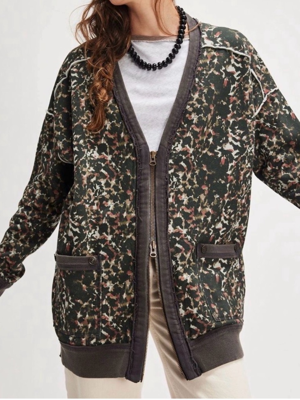 Free People We the Free Aiden Cardigan in Washed
Combo